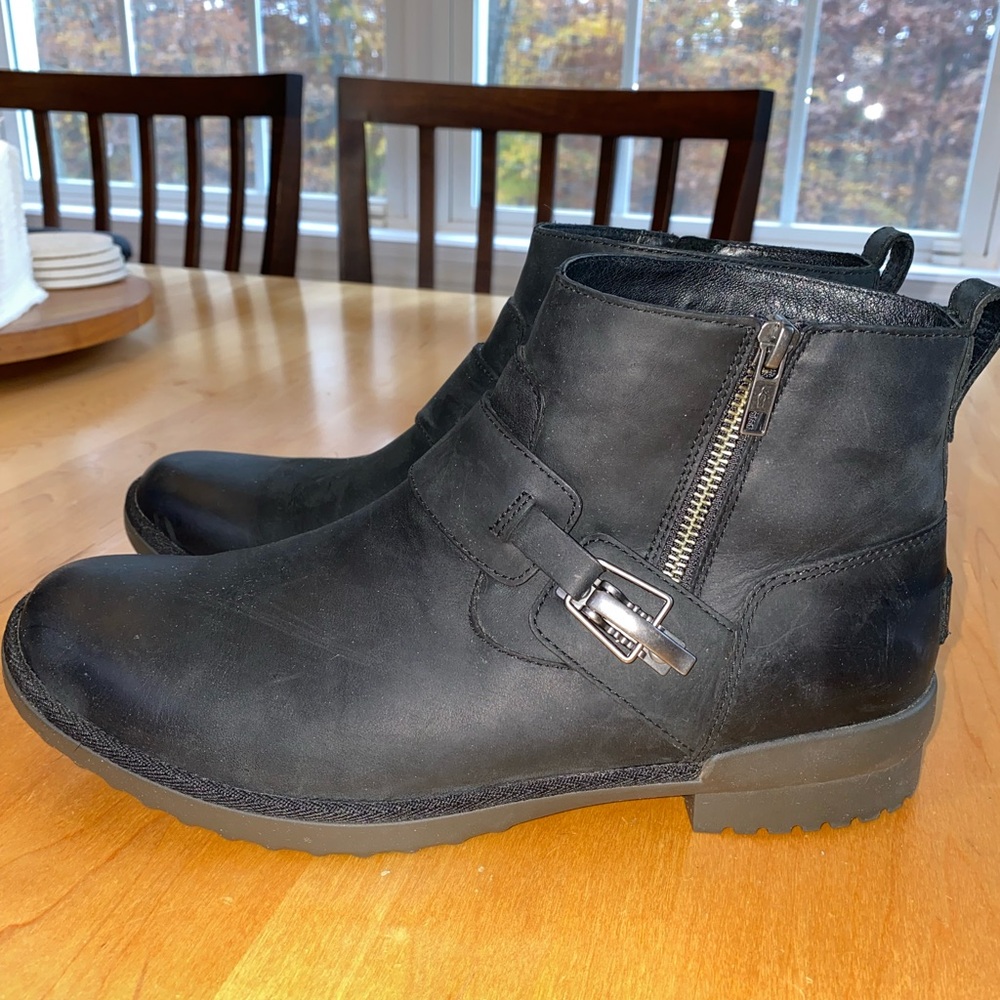 UGG Cheyne Ankle Boots with Buckle Detail